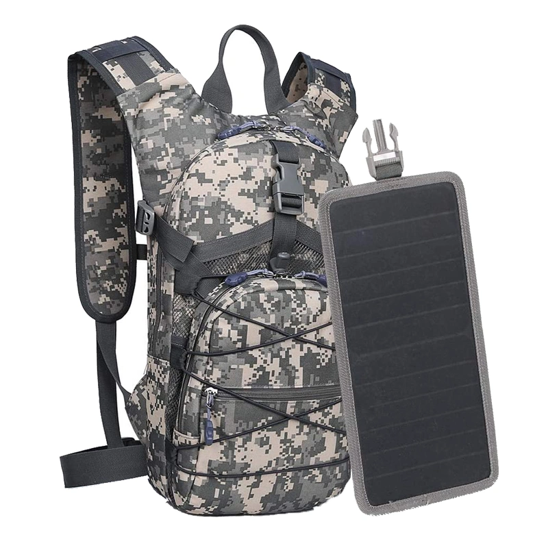 Outdoor Hiking Camping Bag Solar Backpack Strongest Solar Panel for Charging Smartphones and All USB-Devices