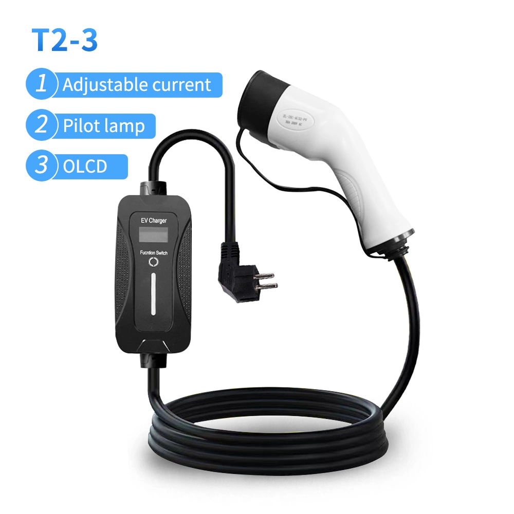 IEC62196 Type 2 EV Portable Car Charger 16A Electric Vehicle Charger